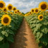 ひまわり畑の様子