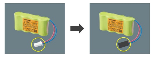 絶縁テープの巻くカ所を比較している