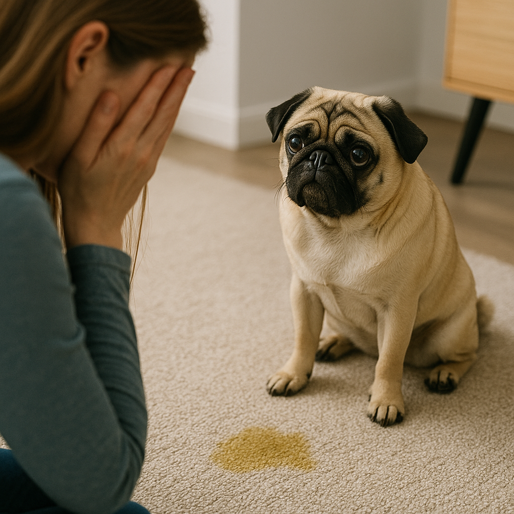 犬のオシッコの失敗に悩む