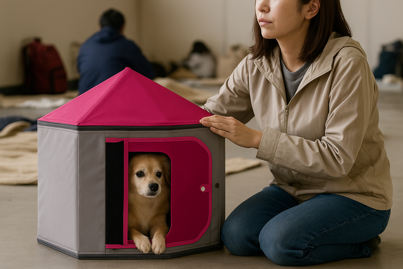 ペット用遮断小屋