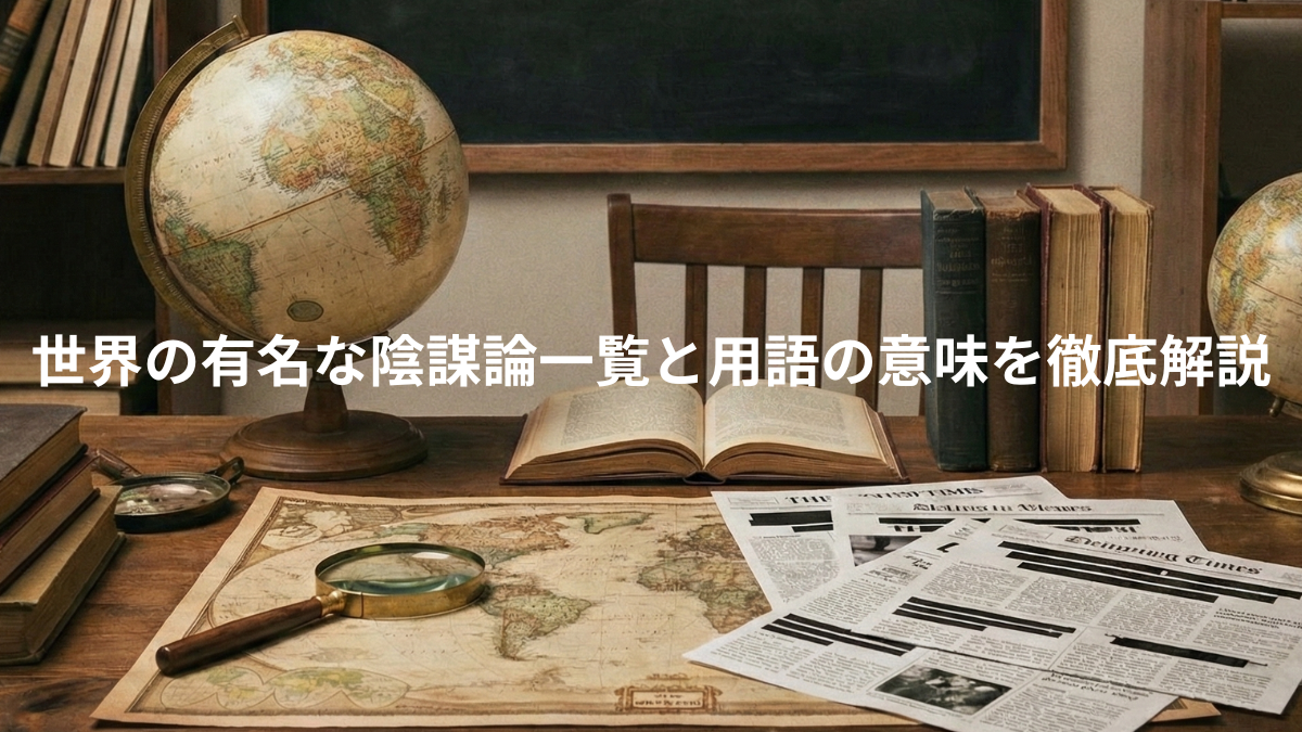 世界の有名な陰謀論一覧と用語の意味を徹底解説
